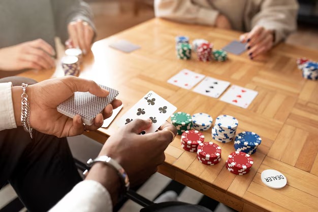 Live casino table with multiple camera angles